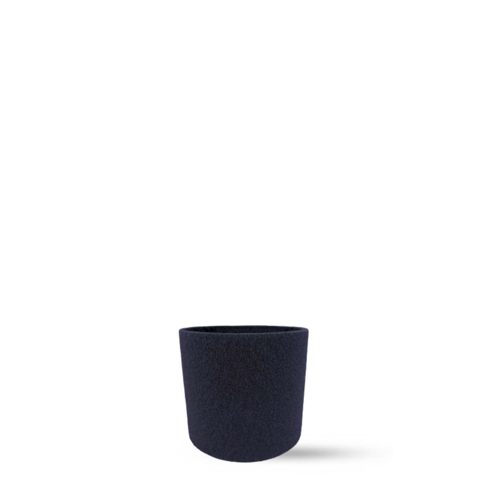 כלי לעציצים- צילינדר שחור מחוספס